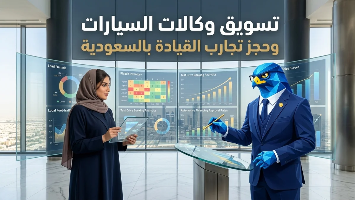 استراتيجيات تسويق معارض ووكالات السيارات في السعودية وتصدر البحث المحلي وحجز تجارب القيادة والتمويل التأجيري