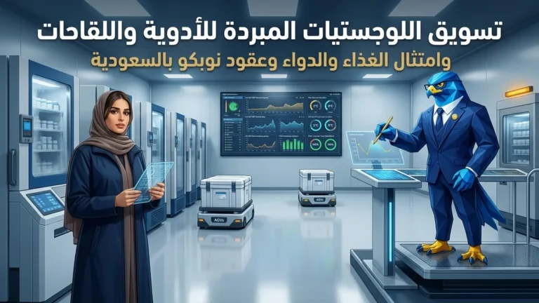 دليل تسويق شركات الخدمات اللوجستية المبردة وسلاسل إمداد الأدوية واللقاحات بالسعودية وامتثال SFDA وعقود نوبكو