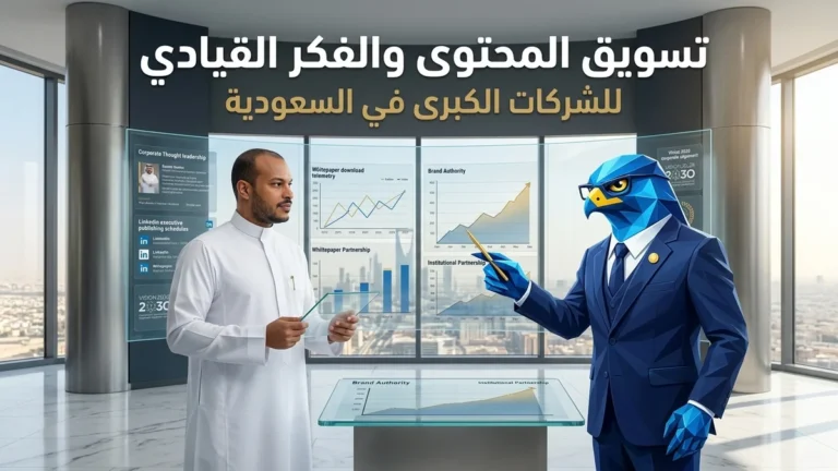التسويق بالمحتوى وقيادة الفكر للمؤسسات في السعودية وبناء السلطة المعرفية للأعمال