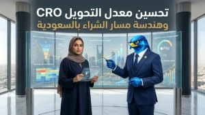 تحسين معدل التحويل CRO في السعودية واختبارات AB وهندسة مسار الشراء لمتاجر سلة وزد