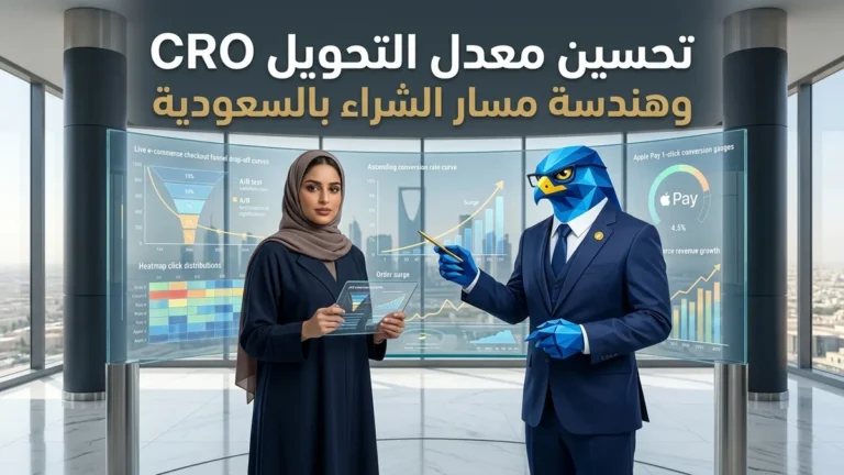 تحسين معدل التحويل CRO في السعودية واختبارات AB وهندسة مسار الشراء لمتاجر سلة وزد