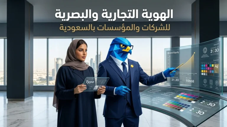 بناء الهوية التجارية للشركات في السعودية ودليل الهوية البصرية ومواكبة رؤية 2030