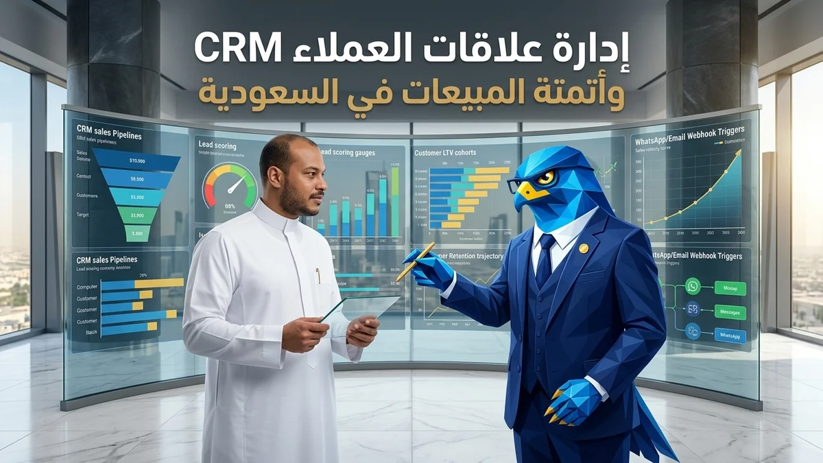 إدارة علاقات العملاء CRM في السعودية وأتمتة مسارات المبيعات والربط بالواتساب
