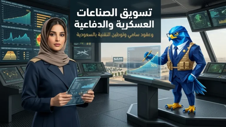 دليل تسويق شركات الصناعات العسكرية والدفاعية في السعودية وتوطين التقنيات الأمنية وعقود سامي وGAMI