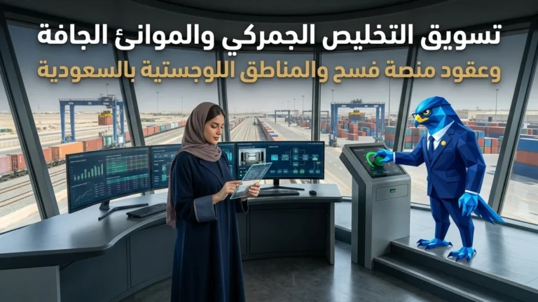 دليل تسويق مكاتب وشركات التخليص الجمركي الرقمي والموانئ الجافة في السعودية ومنصة فسح Fasah وامتثال زاتكا