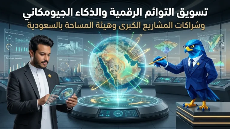 دليل تسويق حلول التوائم الرقمية والذكاء الجيومكاني GIS للمشاريع الكبرى بالسعودية وشراكات نيوم والبحر الأحمر