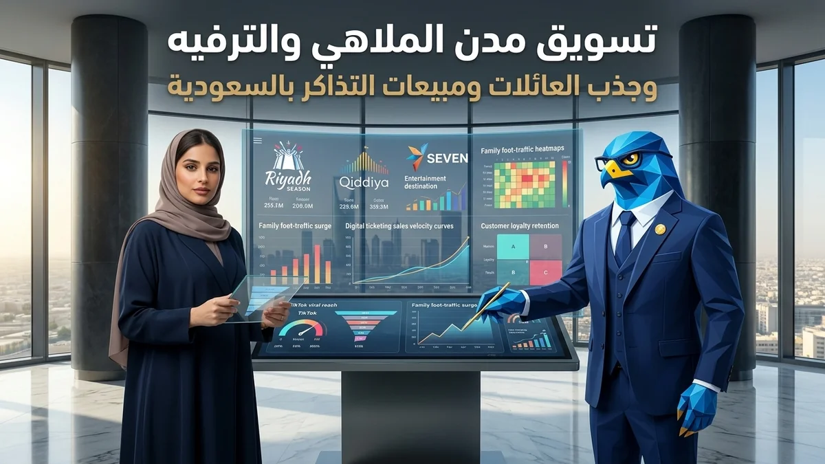 دليل استراتيجيات تسويق مدن الملاهي ومراكز الترفيه العائلي في السعودية وزيادة مبيعات التذاكر وتراخيص الترفيه GEA