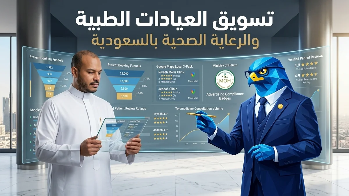 تسويق العيادات والمراكز الطبية في السعودية وضوابط الإعلانات الصحية وسيو الخرائط