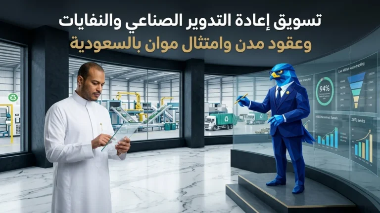 دليل تسويق شركات إعادة التدوير الصناعي وإدارة النفايات الخطرة والاقتصاد الدائري في السعودية وعقود مدن وامتثال موان MWAN