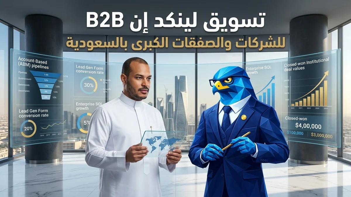 استراتيجيات التسويق عبر لينكد إن B2B للشركات في السعودية واستقطاب الصفقات والمشاريع الكبرى