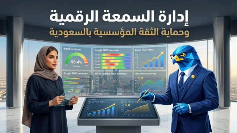 إدارة السمعة الرقمية للشركات في السعودية ومعالجة المراجعات وسيو السمعة SERM