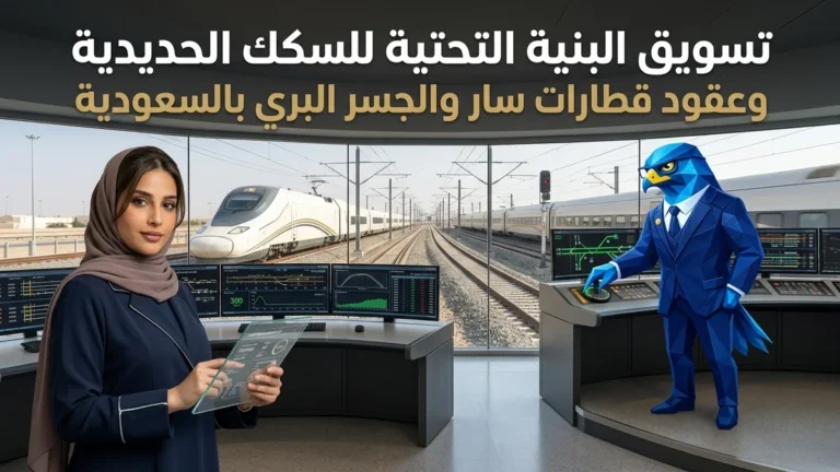 دليل تسويق شركات البنية التحتية للسكك الحديدية والقطارات السريعة في السعودية وعقود سار ومشروع الجسر البري