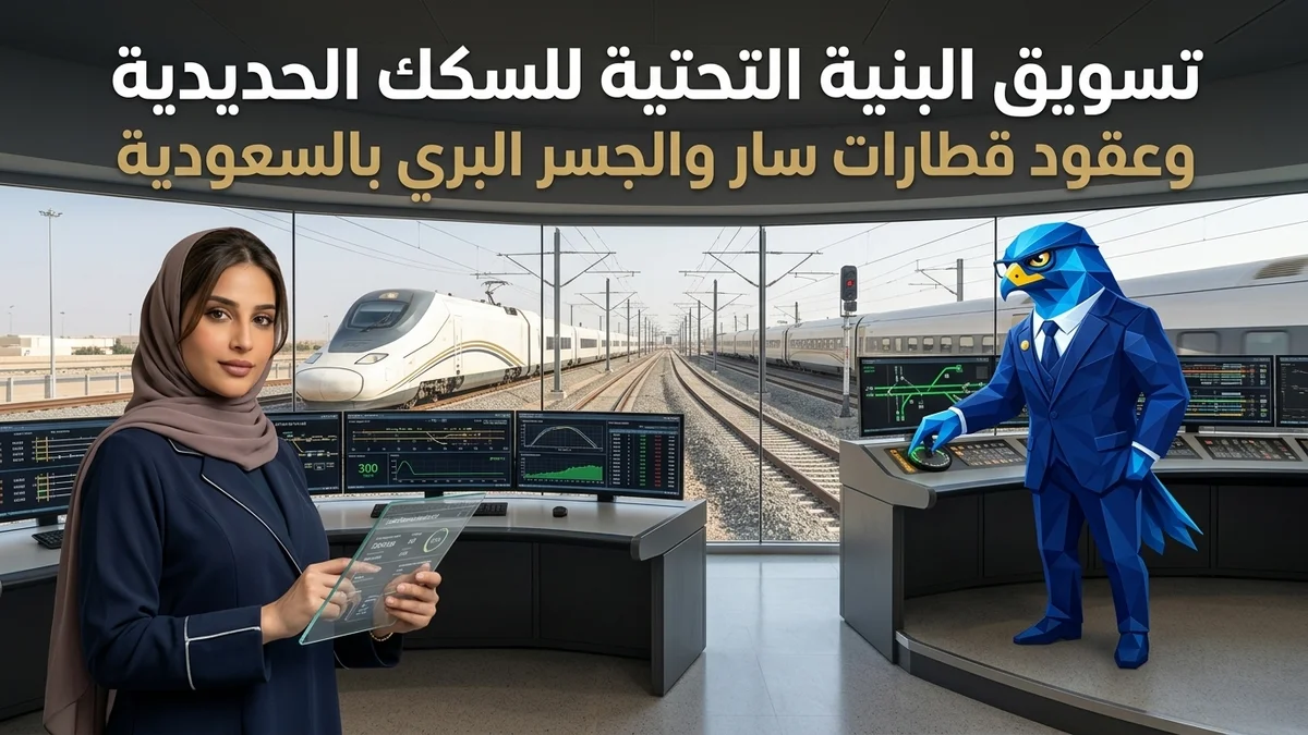 دليل تسويق شركات البنية التحتية للسكك الحديدية والقطارات السريعة في السعودية وعقود سار ومشروع الجسر البري