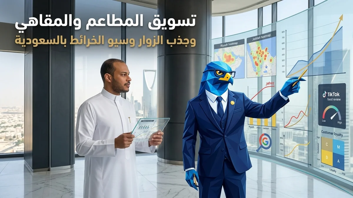تسويق المطاعم والمقاهي في السعودية وسيو خرائط جوجل وتطبيقات التوصيل جاهز وهنقرستيشن