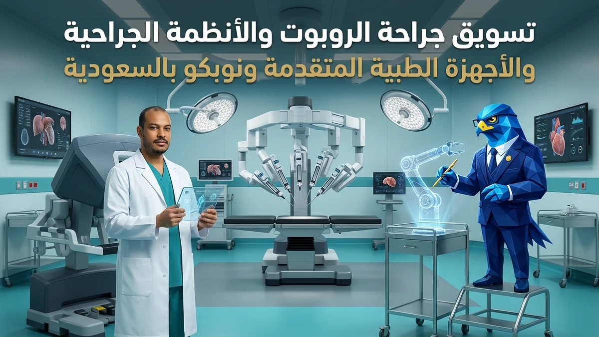 دليل تسويق جراحة الروبوت والأنظمة الجراحية المتقدمة والمستلزمات الطبية في السعودية ومناقصات نوبكو