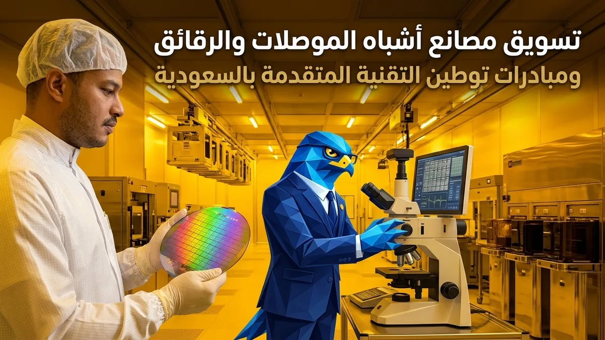 دليل تسويق مصانع وشركات أشباه الموصلات والرقائق الإلكترونية المتقدمة في السعودية والبرنامج الوطني للرقائق