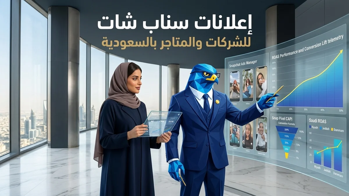 دليل إعلانات سناب شات للشركات والمتاجر وإدارة الحملات بالوايت ليبل في كافد بالرياض