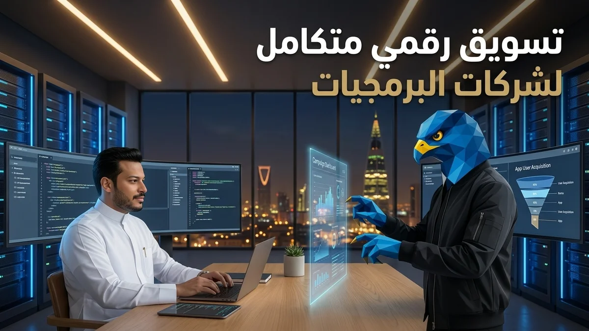 تسويق رقمي متكامل لشركات البرمجيات في مختبر تقني بالرياض