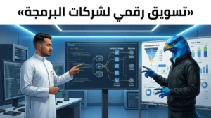 باسم ورجل الصقر في مختبر برمجي يربطان تطوير المواقع والتطبيقات بخدمات التسويق الرقمي