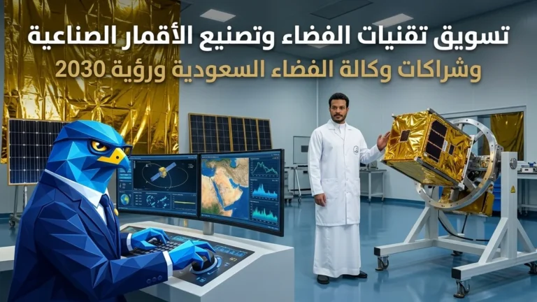 دليل تسويق شركات تقنيات الفضاء وتصنيع الأقمار الصناعية والحمولات المتقدمة في السعودية وشراكات وكالة الفضاء السعودية