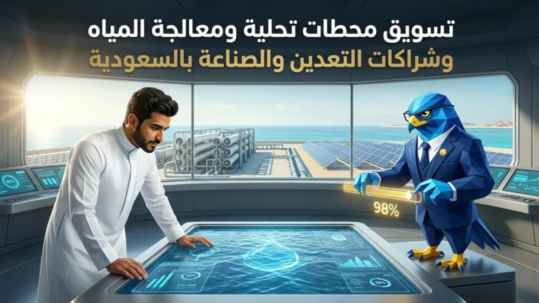 دليل تسويق شركات محطات تحلية المياه بالطاقة المتجددة وحلول المعالجة وإعادة التدوير في السعودية وعقود SWPC وقطاع التعدين