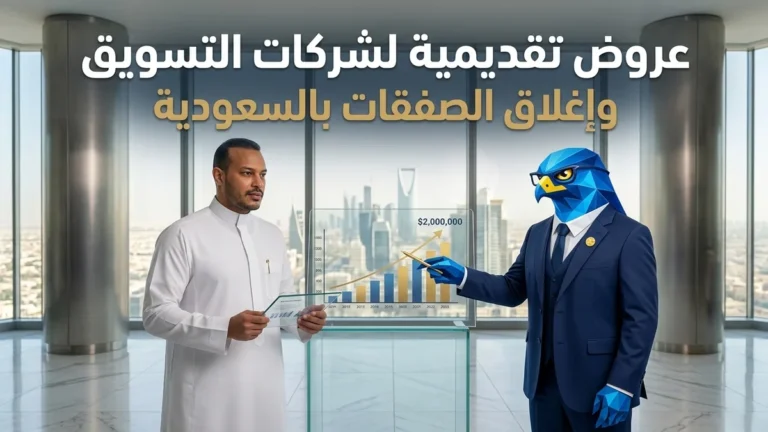 استراتيجيات بناء العروض التقديمية والمقترحات التسويقية الفائزة لشركات التسويق بالسعودية وإغلاق الصفقات السنوية في كافد بالرياض