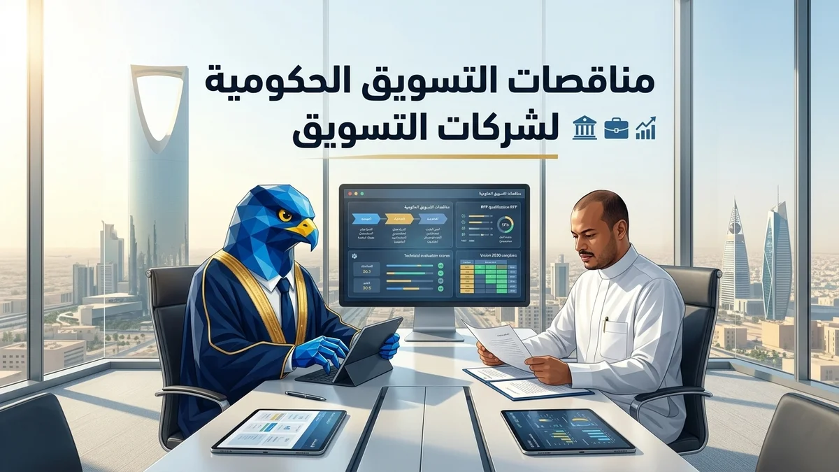 مناقصات التسويق الحكومية لشركات التسويق في قاعة اجتماعات كافد بالرياض