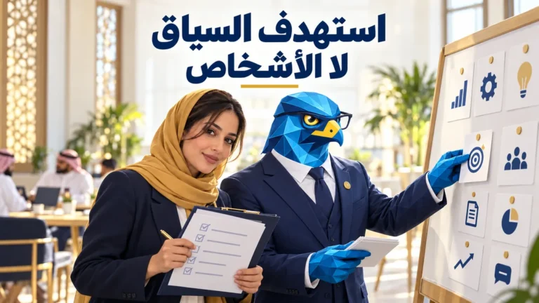 دعاء ورجل الصقر يرتبان بطاقات سياق الاستهداف في ورشة تخطيط لإعلانات إكس